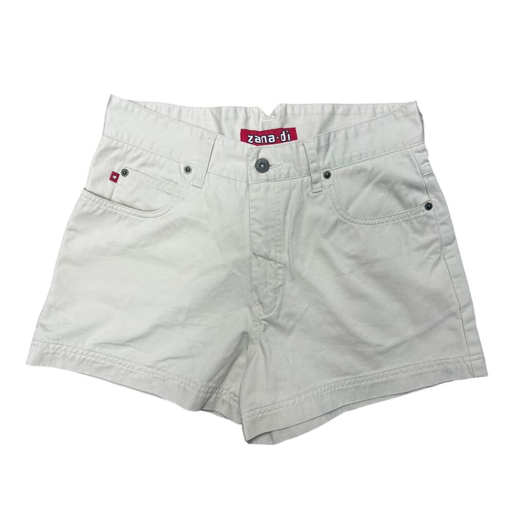 90s Zana Di Khaki High Waisted Cotton Shorts